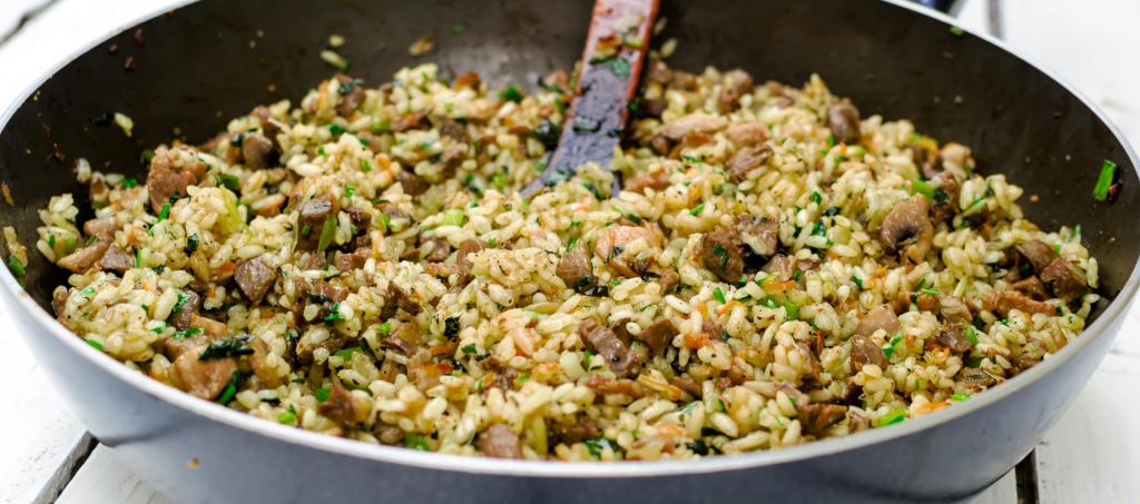 rice with mushrooms