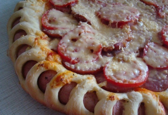 пицца с красивыми краями