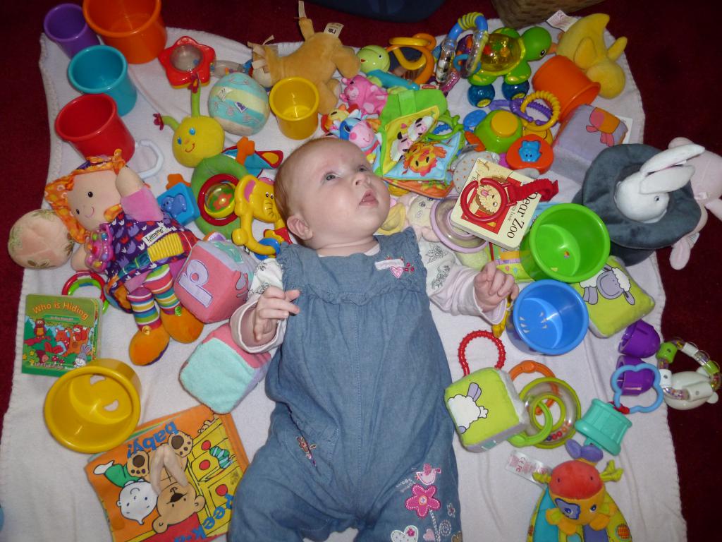 child with toys