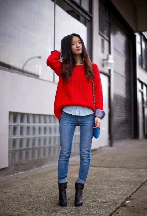 red sweater