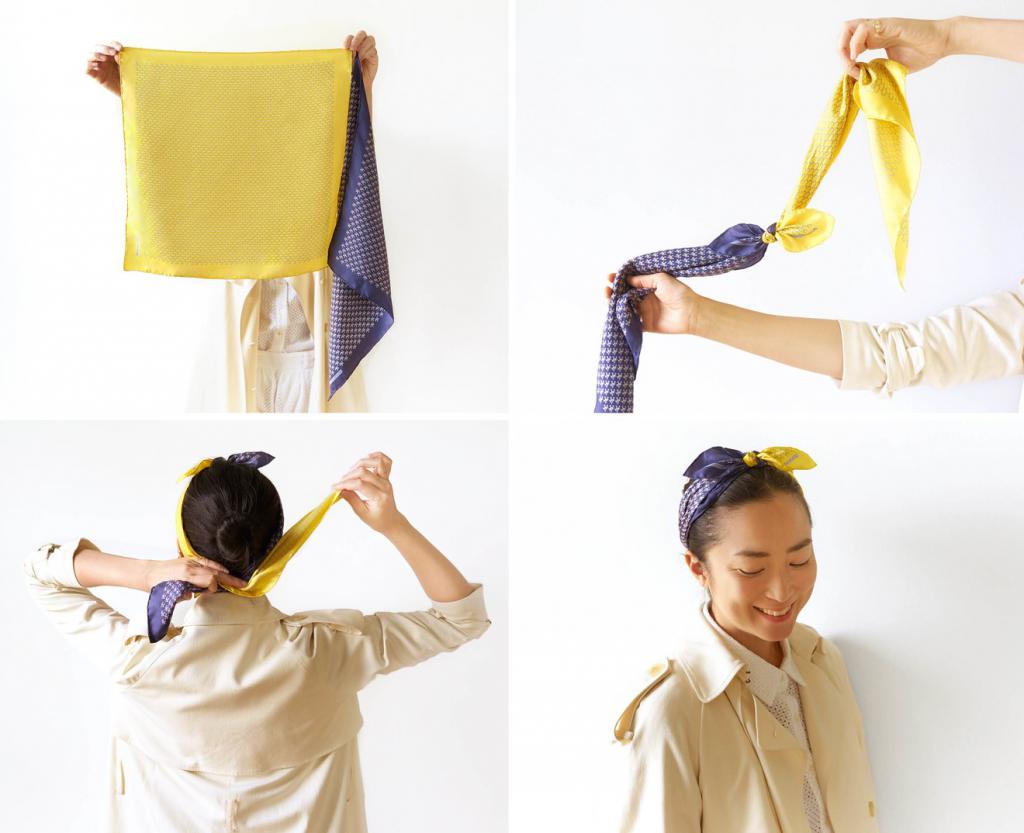 как завязать шарф на голове разными способами