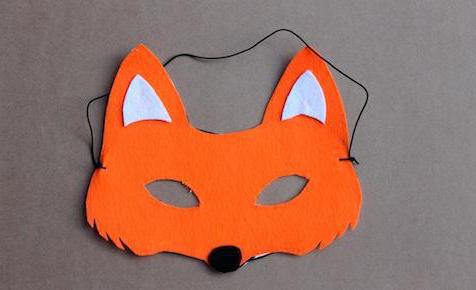 how to make a fox mask out of paper