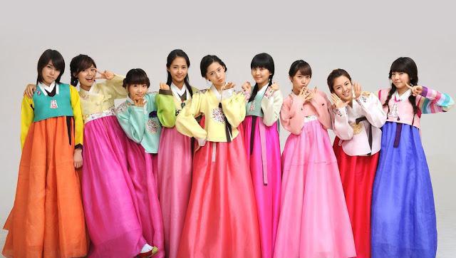 Корейский национальный костюм для девочек