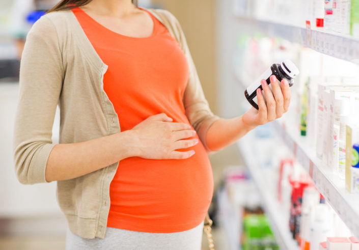 Pregnant women taking pills