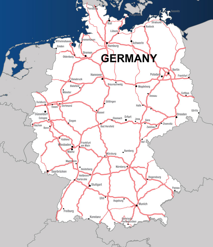 Авто де в германии на русском. Карта запретов для грузовиков по Германии. Схема автобанов Германии. Платные дороги в Германии для грузовиков карта. Карта дорог Германии.
