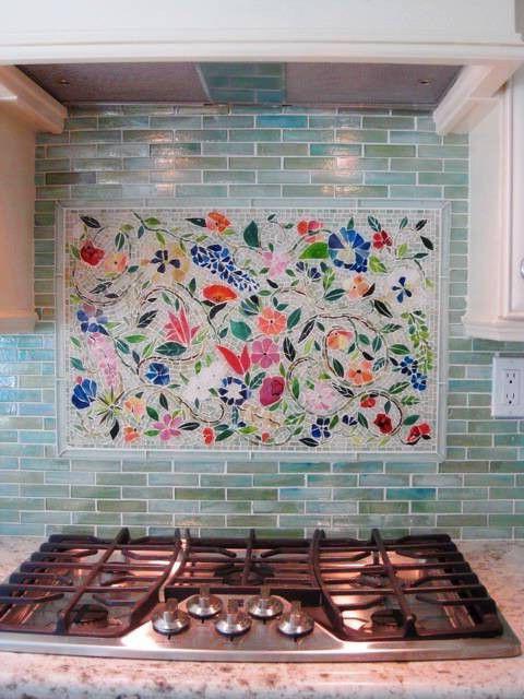 Фартук из мозаики на кухню