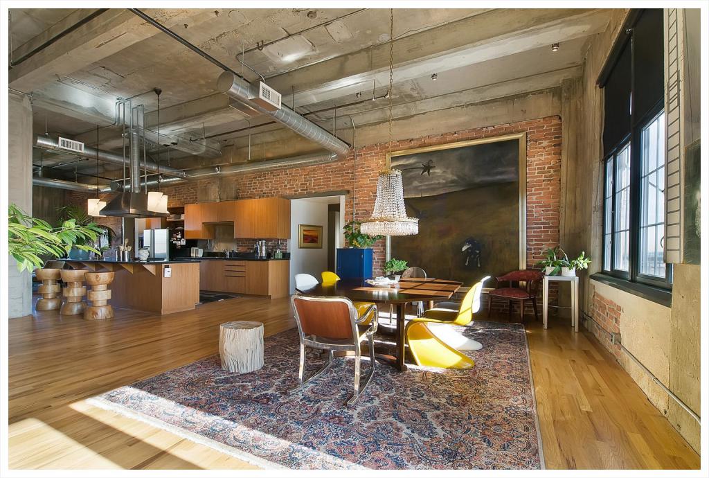 Loft style in the interior of the apartment