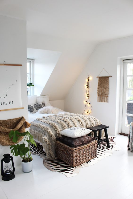 Спальня в стиле эко-минимализм