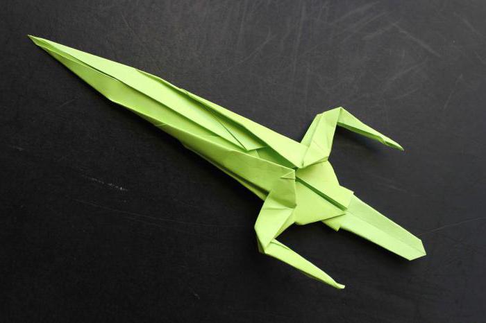 origami paper sword