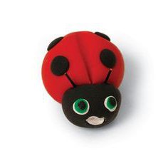 how to make a ladybug from plasticine