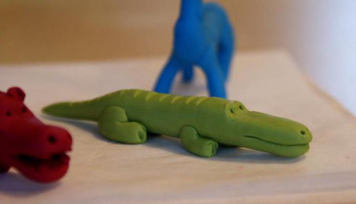 how to mold a crocodile from plasticine