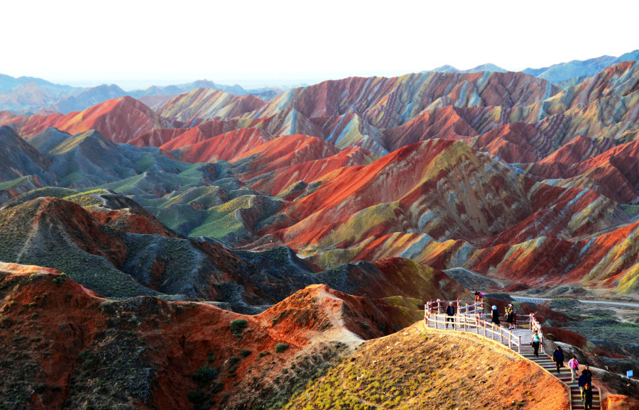 китайские цветные горы