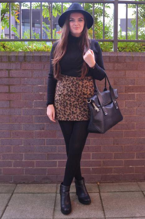 what to wear with a leopard pencil skirt