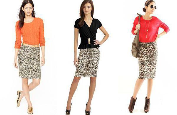 what to wear with a long leopard skirt