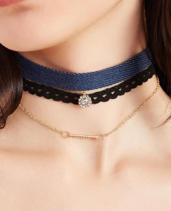 white lace choker