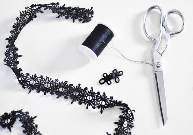 how to make a lace choker