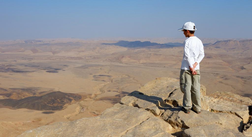 Boy in the desert