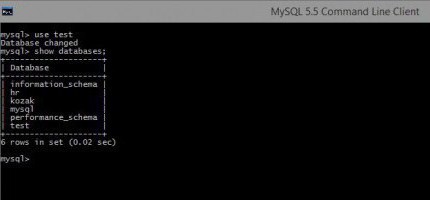 MySql команды консоли Windows