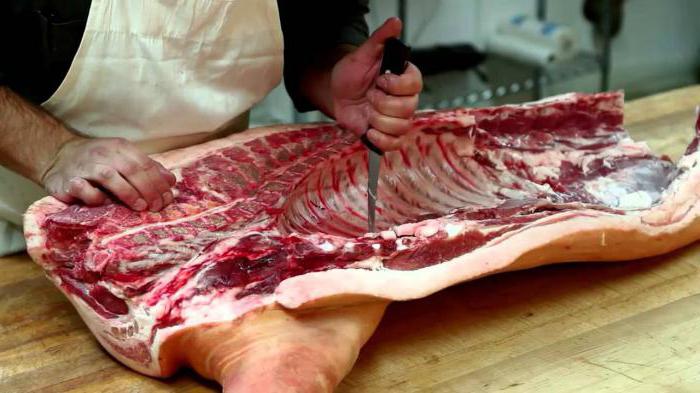 Slaughter and cutting pigs