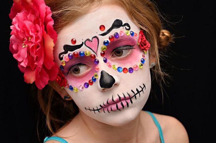 макияж на хэллоуин для детей
