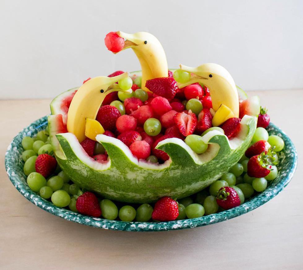 Красивые нарезки фруктов на праздничный стол фото