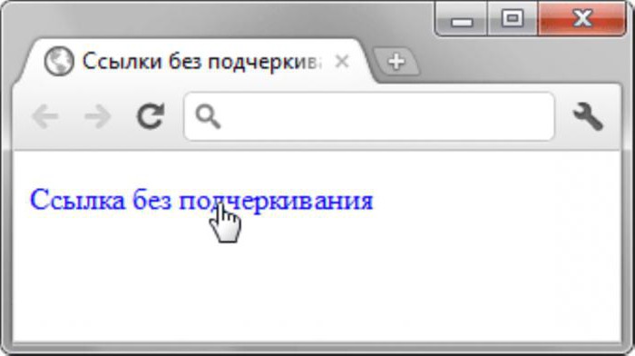 Как убрать подчеркивание в браузере