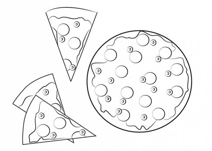  как нарисовать пиццу карандашом 