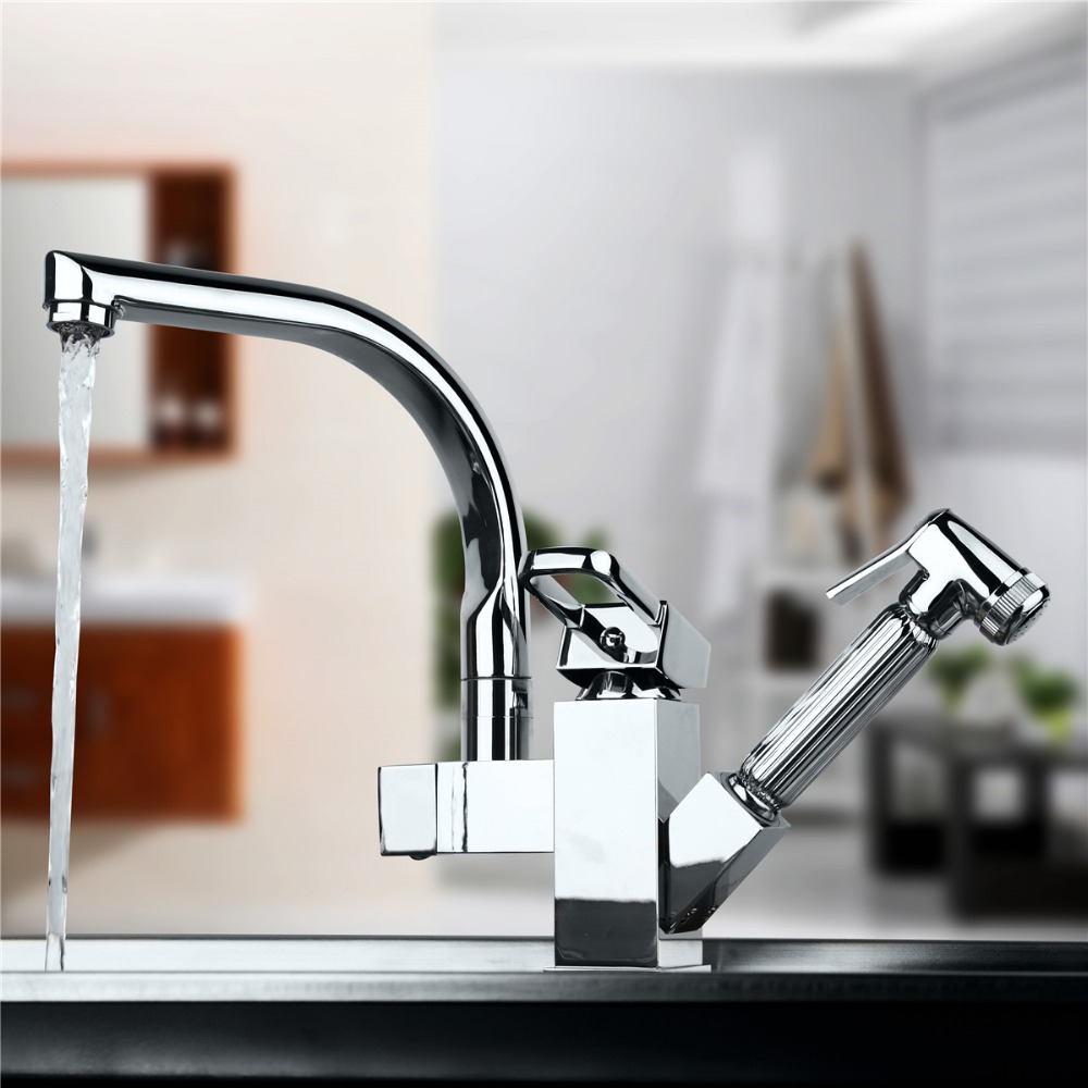 Two spout faucet