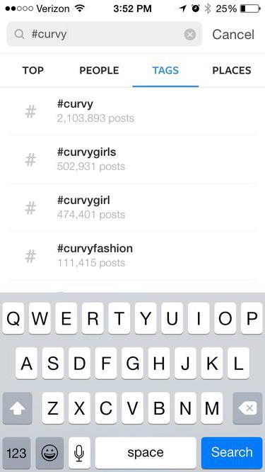 instagram поиск по тегам