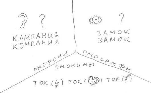  омофоны в русском языке