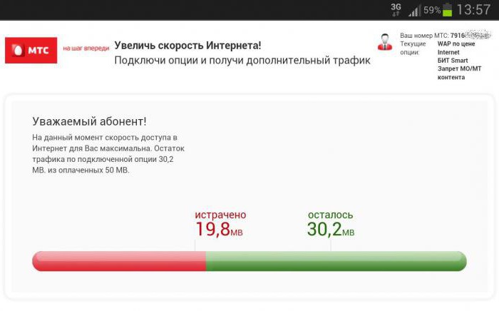 как узнать трафик на мтс