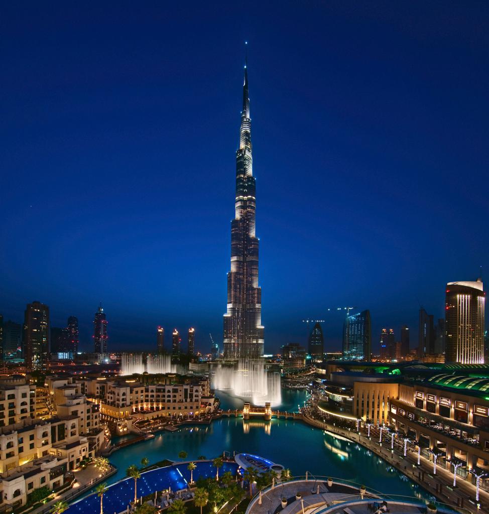 Башня БУШХАЛИФА В Дубае