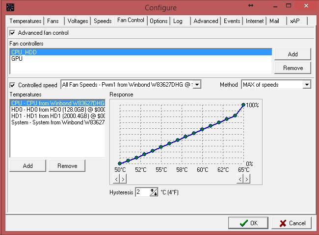 viewing the temperature of the processor and video card