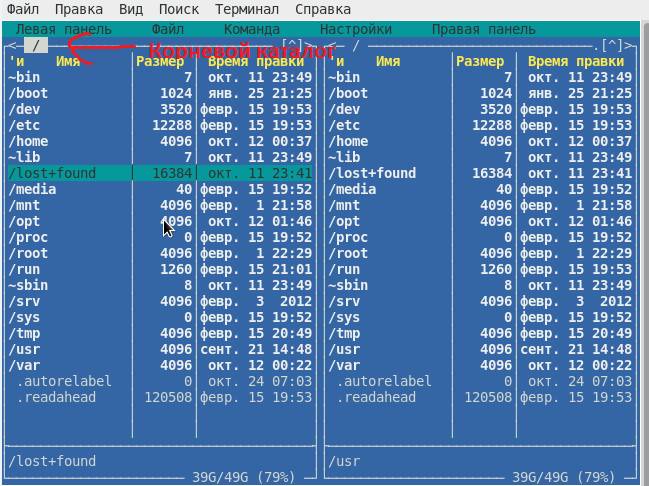 файловая система windows linux