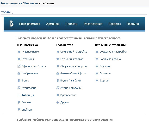 vk wiki разметка