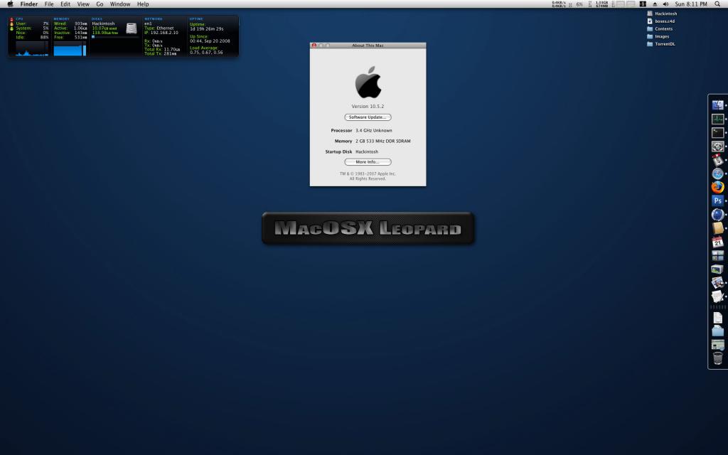 Установка хакинтош. Osx86. Hackintosh.