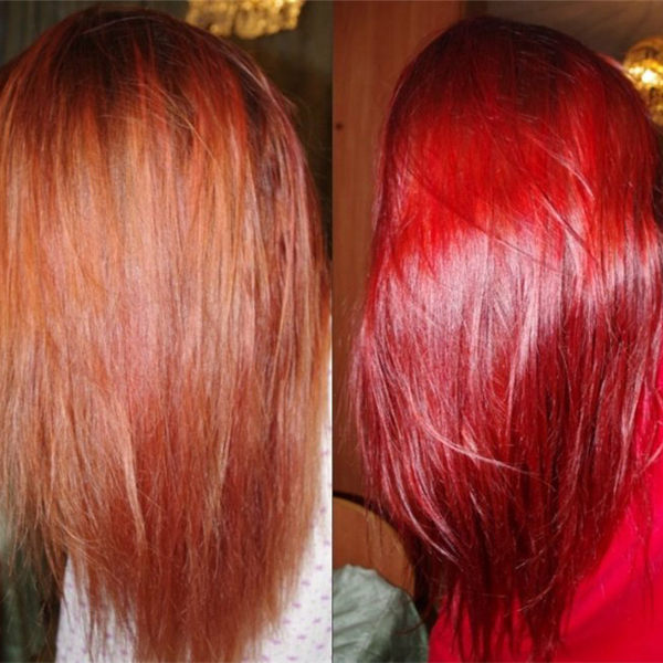 рыжая тоника на русые волосы фото