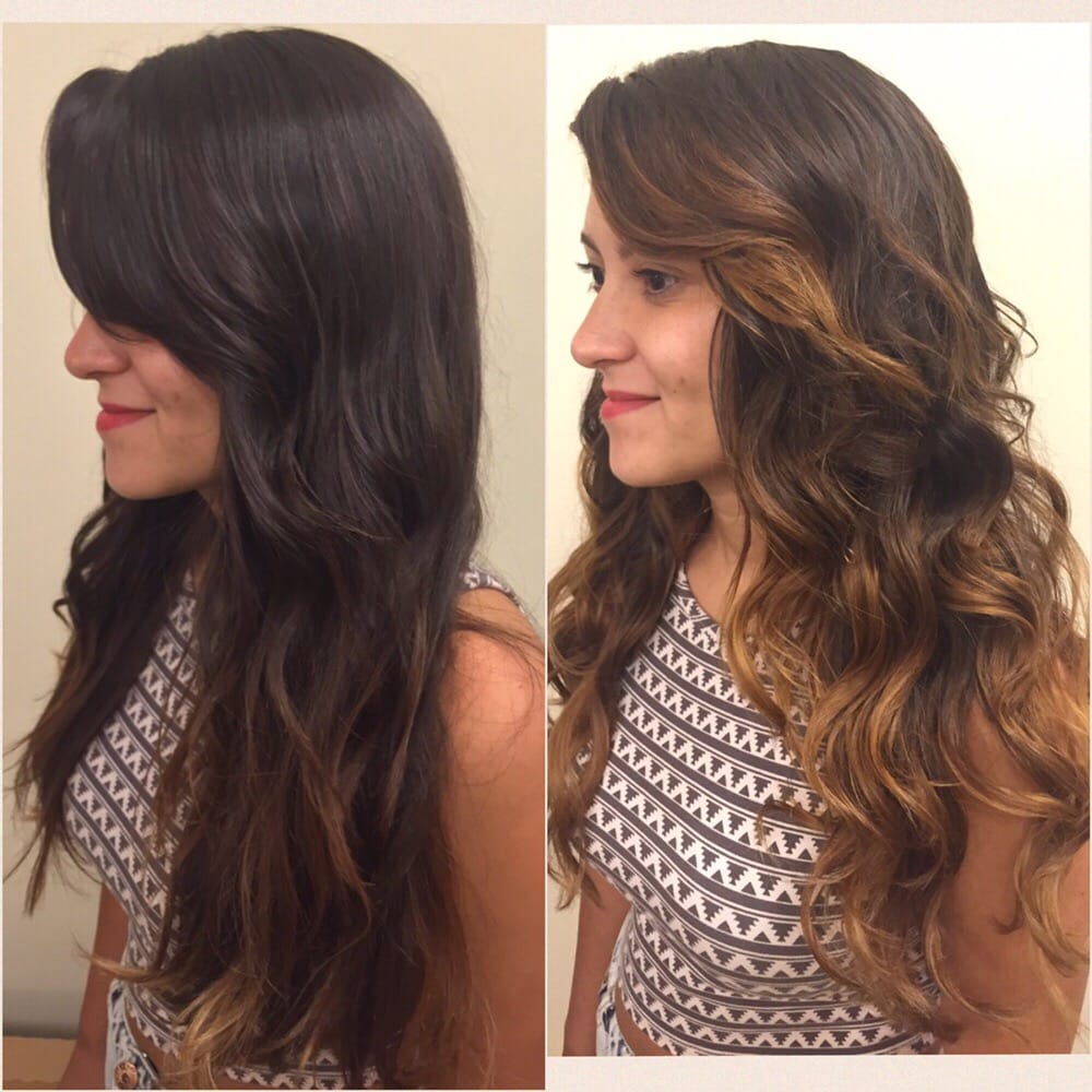 Мелирование волос на темные окрашенные волосы фото до и после