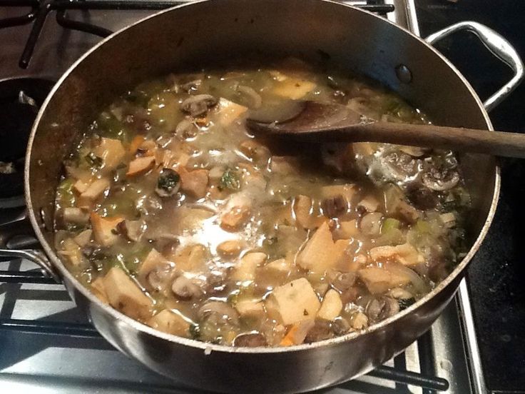Грибной суп рецепт из замороженных лесных грибов классический пошаговый с картошкой фото пошагово