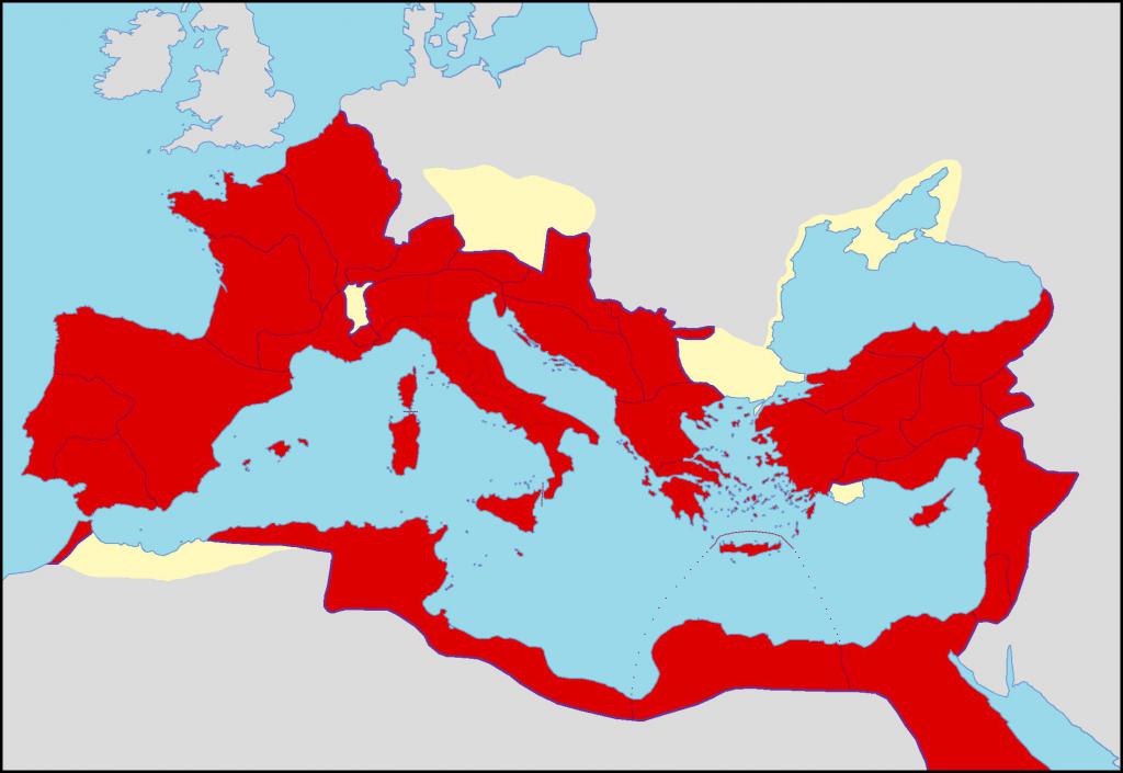 площадь римской империи в период расцвета
