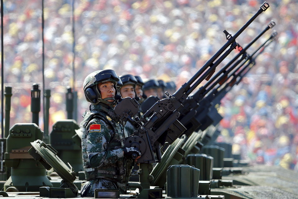 китайские военные на параде