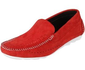 Red loafers for men