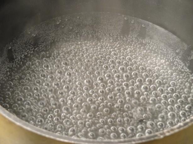 boiling vodka