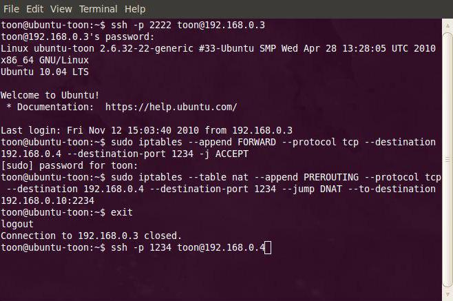 открыть порт linux 