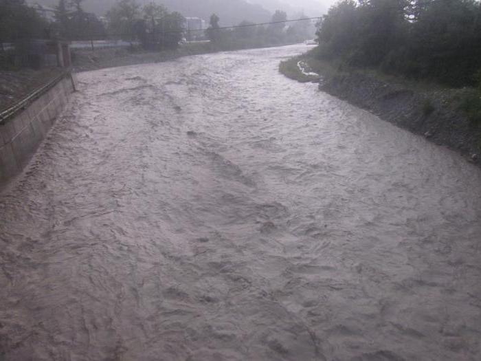 Causes of flooding in Tuapse