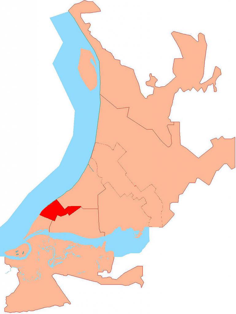 Leninsky district on the map