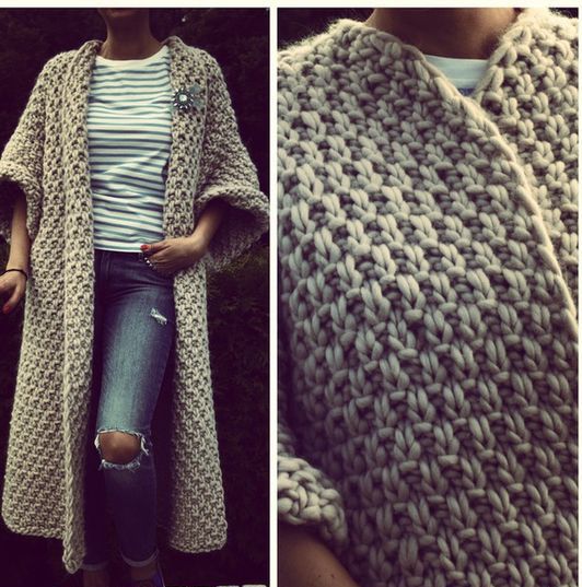 Simple luxury cardigan. Double Rice Pattern