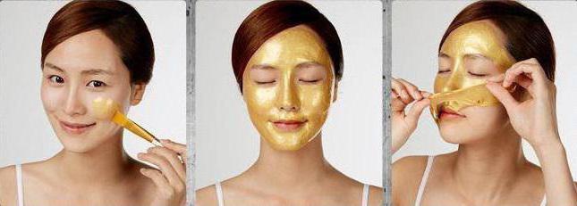 золотая коллагеновая маска для лица