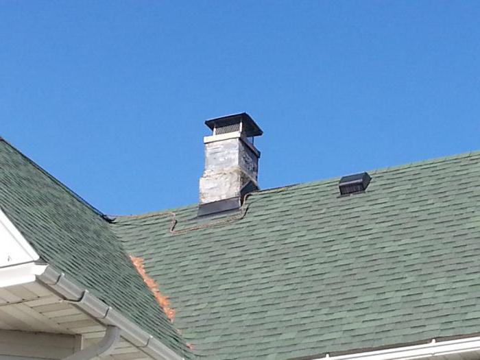 pipe height above roof ridge