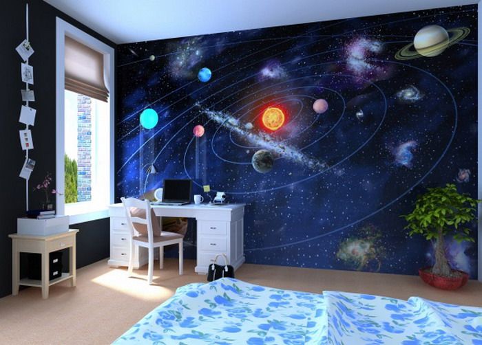 комната в космическом стиле